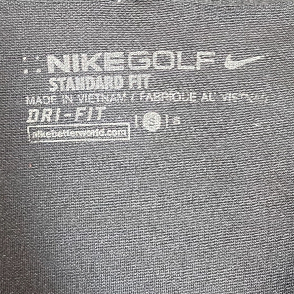 Nike Golf Dri-FIT Black Polo Mens Size Small - Picture 5 of 11